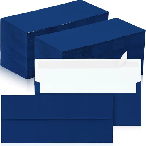 Vista 14 de Jutom 500 sobres de papel kraft tamaño carta a granel #10 Negocios fuertes sellados 4-1/8 x 9-1/2 pulgadas, con solapa, sobres de correo imprimibles