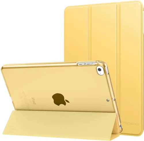 Vista 11 de MoKo Funda para iPad mini 5 2019/Mini 4 2015 (5ta/4ta Generación 7.9 pulgadas), funda delgada y ligera con soporte, con protector traslúcido
