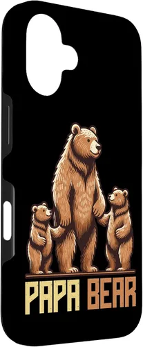 Vista 3 de Papa Bear Lover Father Dad Parent Father's Day Sunglasses Case for iPhone 16