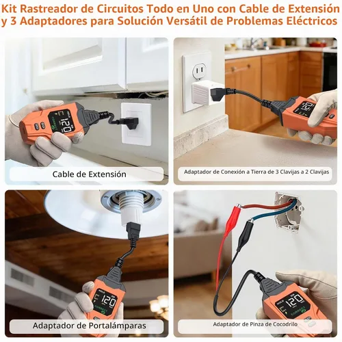 Vista 6 de Proster Buscador de disyuntores - Trazador 4 en 1 con GFCI y NCV