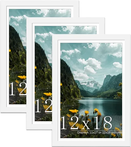 Vista 16 de Picrit Paquete de 3 portarretratos de 20 x 20 pulgadas, póster de 16 x 16 pulgadas con paspartú o de 20 x 20 pulgadas sin paspartú para montaje
