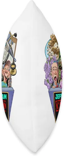 Vista 2 de JEFF DUNHAM Rochester, MN (2023) - Almohada de 16 x 16 pulgadas, multicolor