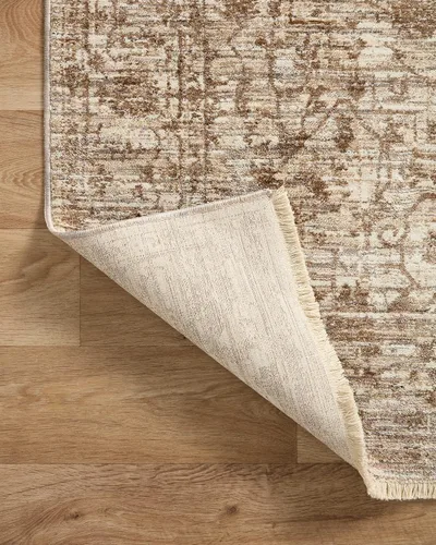 Vista 6 de Loloi Sorrento Collection SOR-01 - Alfombra de pasillo Bark/Natural, 2'-7" x 10'-0" SOR-01 Approx. 3x10 Brown Hallway Entryway Kitchen, Vintage