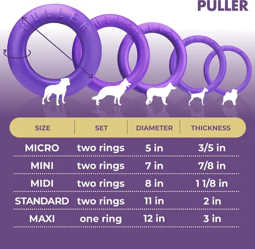 Vista 6 de COLLAR Juguete de Anillo para Exteriores - Búsqueda y Tirón de Guerra para Perros Pequeños, Medianos y Grandes - Bola y Soft Frisbee Alternativo