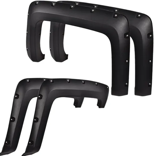 Vista 14 de ALLGOOD Guardabarros de rueda compatibles con Chevy Silverado 1500 2007-2013 Fleetside de 69.3 pulgadas para cama corta de doble cabina, solo