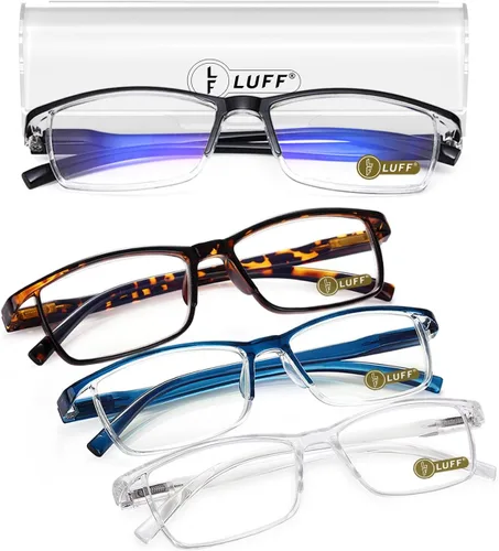 Vista 13 de LUFF 6 piezas Gafas de Lectura Anti-Rayos Azules Portátiles Ultra-Ligeras (0.00X)