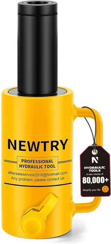 Vista 11 de NEWTRY Gato hidráulico hueco de 20 toneladas con cilindro de 2’’ de carrera Porta Power Ram de elevación industrial con retracción automática