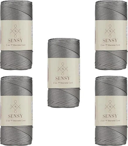 Vista 79 de Sensy Premium 2mm 229.5 metros de cuerda de poliéster 100% cordón de polipropileno Cordón de macramé 2mm Cordón para bolso de crochet Hilo