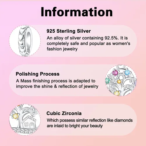 Vista 138 de Dije de girasol con diseño de estrella y luna y elefante para pulsera, collar de plata de ley 925, dijes de corazón de amor para mujer, regalo