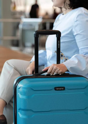 Vista 7 de Samsonite Omni PC - Maleta extensible rígida Azul Caribe