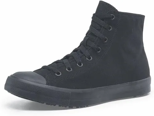 Vista 10 de Shoes for Crews Zapatillas de trabajo unisex antideslizantes de caña alta - Zapatos cómodos y resistentes al agua para mujeres y hombres