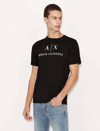 Vista 5 de AX Armani Exchange - Camiseta con logotipo de cuello redondo para hombre