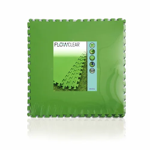 Vista 10 de Bestway Suelo Piscina Foam Verde 9 Piezas 78x78 cm Jardin 58636