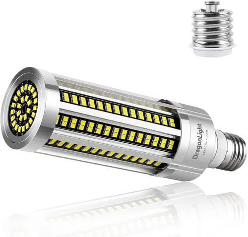 Vista 9 de DragonLight Bombilla LED de maíz de 60 W sin ventilador (haluro de metal de 200 vatios/reemplazo HID/HPS) E26/E39 Lámpara LED de base Mogul grande