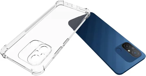 Vista 3 de USTIYA Funda para Redmi 12C Clear TPU Cuatro Esquinas Cubierta Protectora Transparente Suave