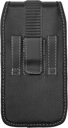 Vista 6 de Funda de nailon para teléfono celular para Samsung Galaxy S10e S20 S21 S22 S23 S24 S25 iPhone SE (2020/2022) 12/13/14/15/16/ Pro - Funda vertical
