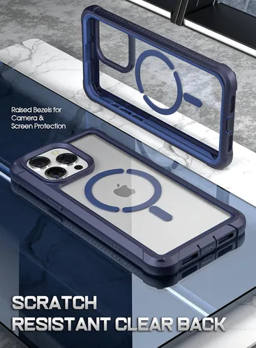 Vista 6 de Poetic Guardian MagPro - Funda para iPhone 15 Pro Max de 6.7 pulgadas, [compatible con MagSafe], [probada en caídas de grado militar de 20 pies]