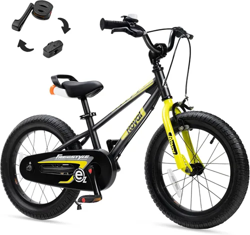 Vista 45 de RoyalBaby EZ Kids Bike 12 14 16 18 20 Inch Balance Pedal 2-in-1 Training Bicycle Boys Girls Ages 3 to 12 Years Easy Learn for Beginners