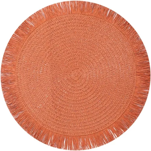 Vista 6 de Juego de 6 manteles individuales redondos trenzados de 15 pulgadas, antideslizantes, resistentes al calor, lavables, para decoración de mesa de cena