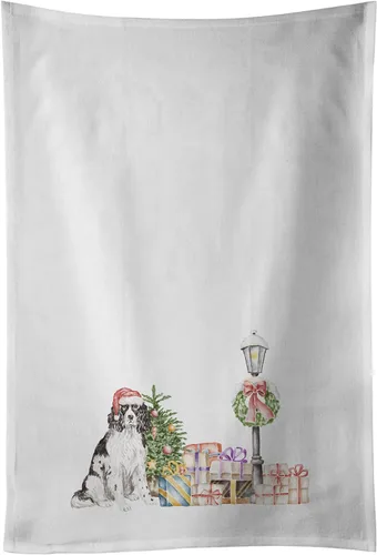 Vista 59 de Caroline's Treasures CK8100WTKT - Juego de 2 toallas de cocina con diseño de bulldog francés con diseño de país de las maravillas navideñas