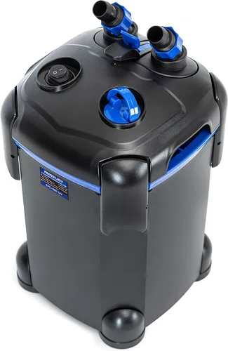 Vista 7 de Filtro de recipiente AMOSIJOY 172GPH, filtro externo ultrasilencioso para acuarios con medios gratuitos para tanques grandes de peces y acuarios
