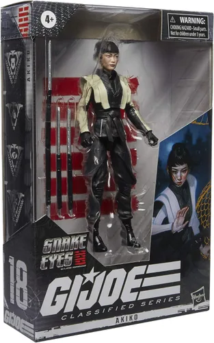 Vista 3 de G.I. Joe Serie clasificada Snake Eyes: G.I. Joe Origins Akiko Figura de acción coleccionable 18, juguete de escala premium de 6 pulgadas con paquete