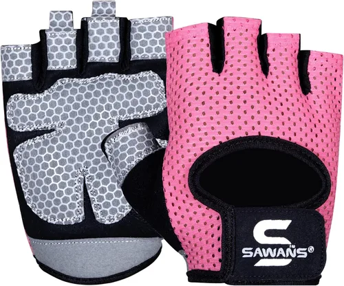 Vista 8 de SAWANS Guantes de entrenamiento para hombres y mujeres, guantes para levantamiento de pesas, guantes de gimnasio, fitness, ejercicio, ciclismo
