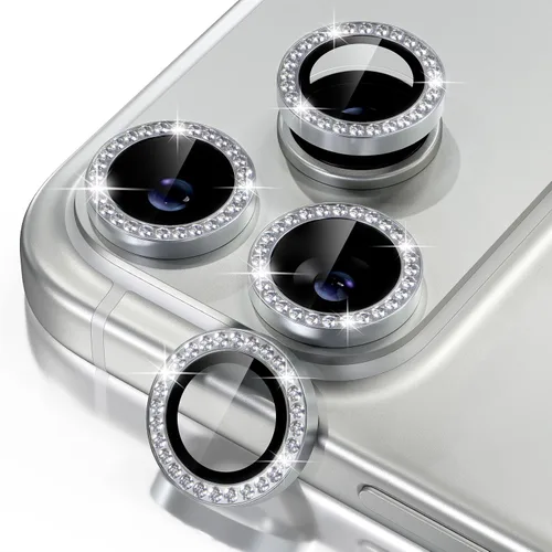 Vista 34 de Misea Protector de lente de cámara compatible con el teléfono 17 Pro/Phone 17 Pro Max, protector de lente de cámara de vidrio templado Ultra-HD Negro