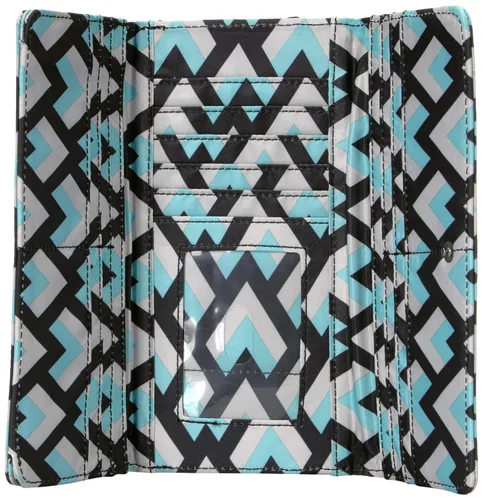 Vista 4 de JuJuJuBe Rich - Cartera triple plegable con cierre de presión colección de ónix - Black Diamond