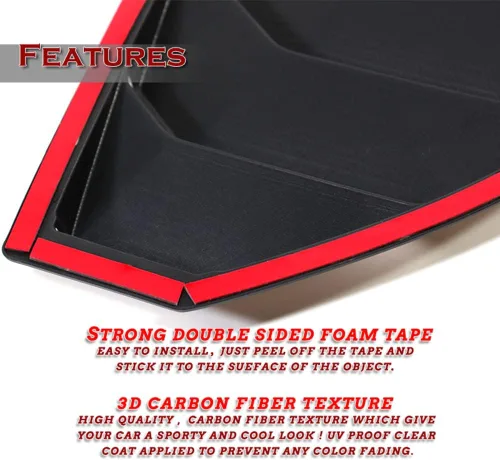 Vista 4 de Q1-TECH - Cubierta de rejilla de ventilación para ventana lateral, compatible con Nissan 370Z 2009-2020, ABS, se adapta a todo tipo de clima