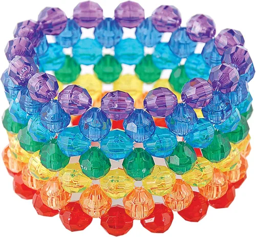 Vista 2 de Cuentas facetadas de 0.3 pulgadas de The Beadery, paquete de 900