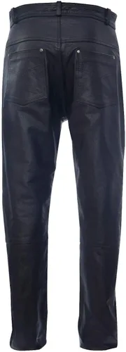 Vista 3 de Infinity - Pantalones clásicos de cuero para hombre, pantalones vaqueros
