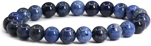 Vista 64 de Justinstones Gem - Pulsera elástica de cuentas redondas de piedras semipreciosas de 8 mm, unisex, de 17.78 cm Turmalina negra de grado A