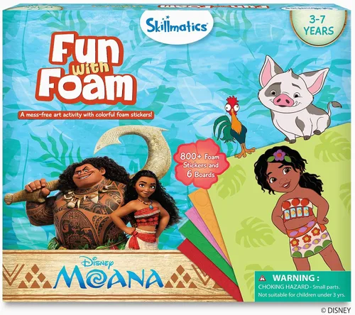 Vista 12 de Skillmatics Arte de calcomanías de espuma – Disney Princess, más de 800 calcomanías de espuma 3D, diversión sin desorden para niños, kits