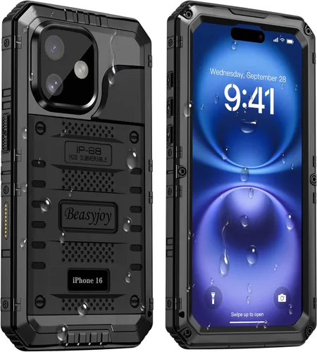 Vista 37 de Beasyjoy Funda para iPhone 12 - Impermeable, Grado Militar Resistente a Golpes con Protector de Pantalla Integrado, Protección Completa del Cuerpo