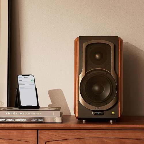 Vista 6 de Edifier S1000W WiFi Audiophile Active, bocinas de estante 2.0, 120W RMS sistema de sonido HiFi Bluetooth inalámbrico compatible con Alexa