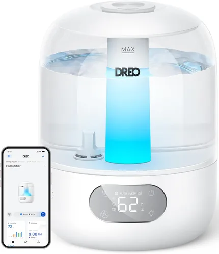 Vista 10 de DREO Humidificadores para dormitorio, 3L de llenado superior 30H y 26dB Tiempo de funcionamiento silencioso para habitaciones grandes, humidificador