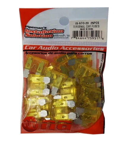 Vista 3 de 25 fusibles de coche ATO estándar 20a - Fusibles automotrices (ATO/APR/ATS) Fusible de hoja de 32 V para RV/Camión/SUV 20 Amp