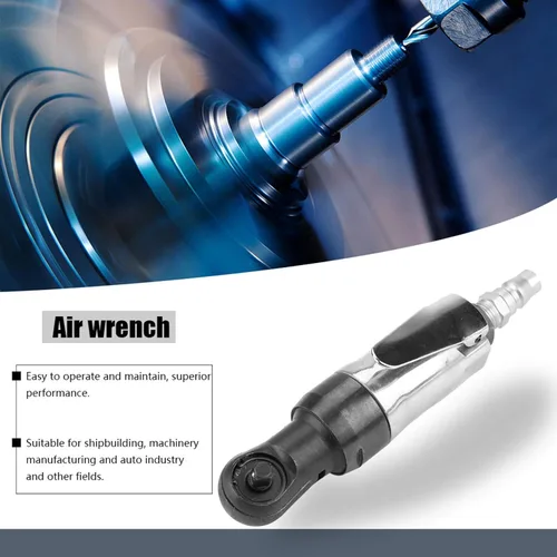 Vista 3 de Llave neumática de accionamiento Llave de trinquete neumática de vástago recto para fabricación de maquinaria e industrias automotrices (3/8 ")