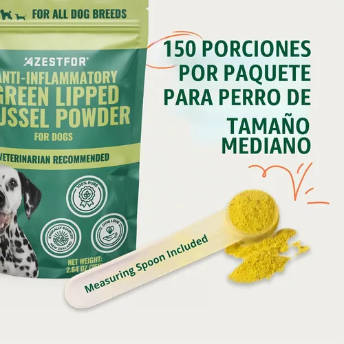 Vista 9 de Azestfor Mejillón de labios verdes antiinflamatorios para perros en polvo