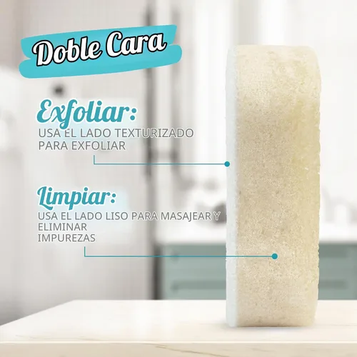 Vista 5 de Spongeables Pedi Scrub Foot Exfoliating 20+ Wash Sponge, aceite de argán, 2