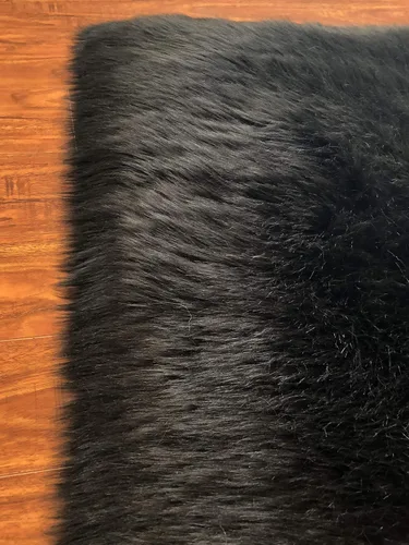 Vista 8 de LAMBZY Alfombra cuadrada de piel de oveja sintética, súper suave, hipoalergénica, de pelo de felpa de primera calidad