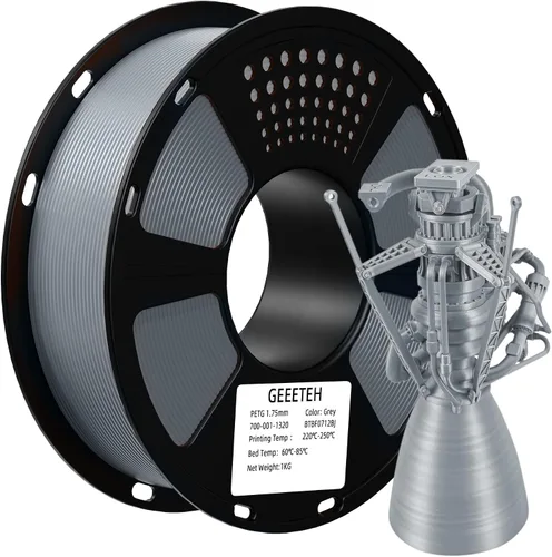 Vista 38 de Geeetech - Filamento PLA de 0.07 pulgadas, filamento de seda de bicolor, consumo dicromático de coextrusión brillante, 2.2 libras, 1 carrete
