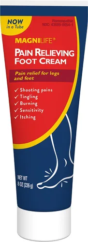 Vista 6 de MagniLife Crema para el Alivio del Dolor de Pie, 2 frascos de 4 oz, Alivio Suavizante para la Sensibilidad, Dolor, Ardor, Hormigueo, Picazón