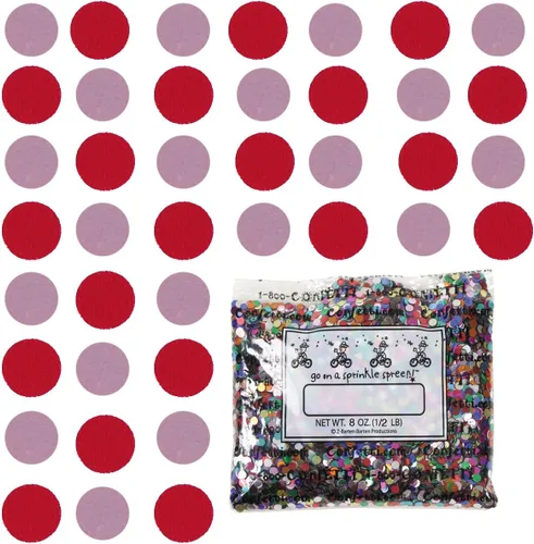 Vista 157 de Confetti Circle 1/4" Negro, Azul Marino Combo - 2 bolsas de media onza (1 oz) (8550/9971)