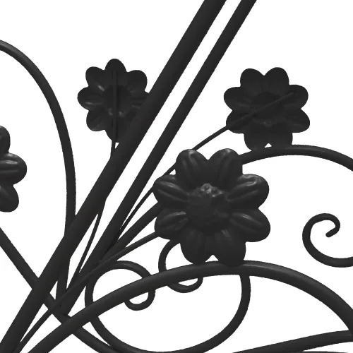 Vista 7 de Soporte para plantas de 3 niveles, estantes de metal para flores, soporte de exhibición de plantas para interiores y exteriores, soporte para macetas