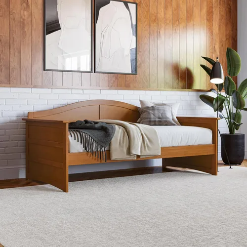 Vista 14 de AFI, Sofá cama de madera Acadia, individual, espresso