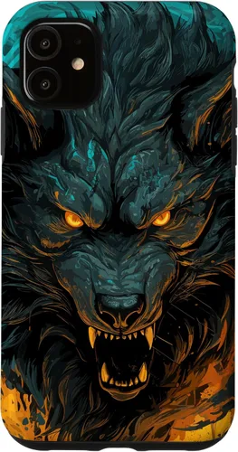 Vista 8 de Fenrir Wolf - Funda para iPhone 17, diseño de mitología nórdica