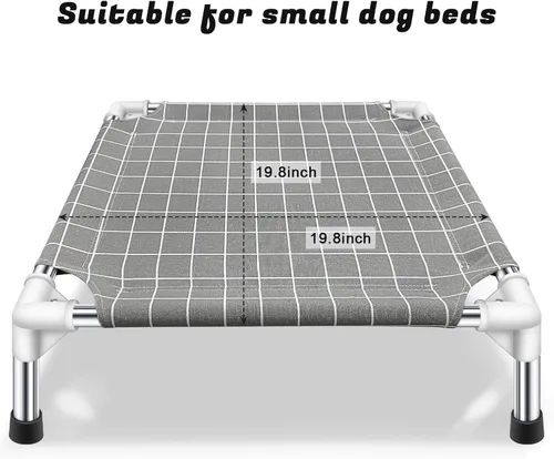 Vista 3 de Cama elevada para mascotas, cama elevada para perros para uso en interiores y exteriores, solo algodón para niños pequeños