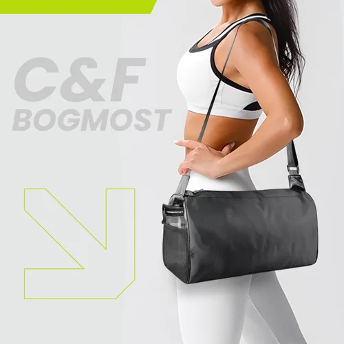 Vista 5 de C&F BOGMOST Pequeña bolsa de viaje plegable impermeable para gimnasio, playa, natación, bolsa de lona para hombres y mujeres, bolsa